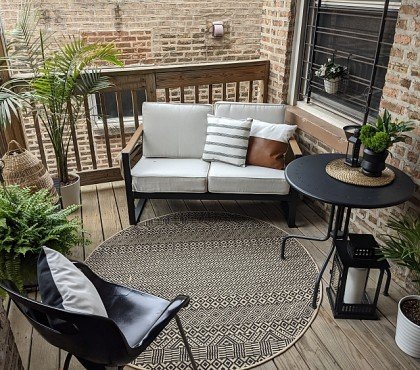 comment aménager un balcon de 2m2 maison design exterieur plantes meubles