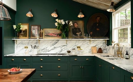 Idée crédence cuisine 2023 tendances design couleur