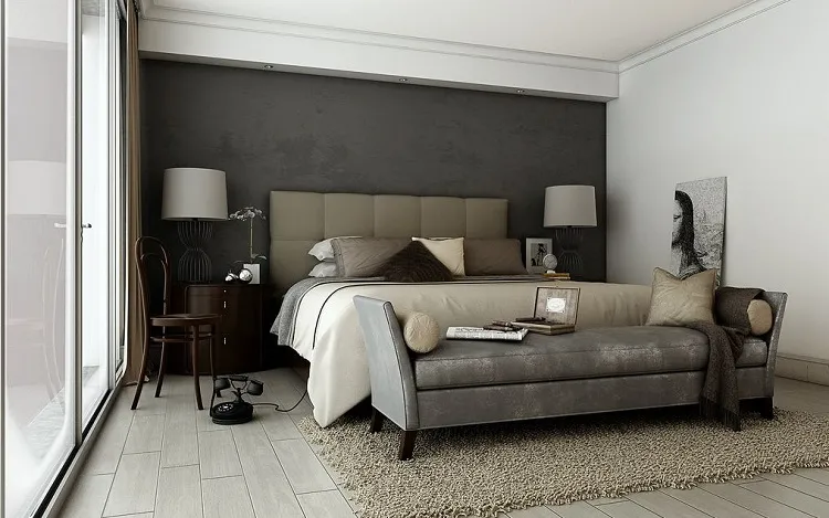 Quelle couleur va bien avec le gris et le taupe tendances déco chambre moderne 2023