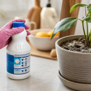 bienfaits eau de javel plantes pot jardin fleurs coupées effet anti bactérien propriétés anti fungi maladies cryptogamiques astuces jardinage