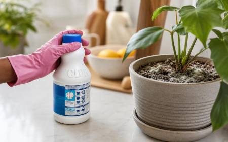 bienfaits eau de javel plantes pot jardin fleurs coupées effet anti bactérien propriétés anti fungi maladies cryptogamiques astuces jardinage