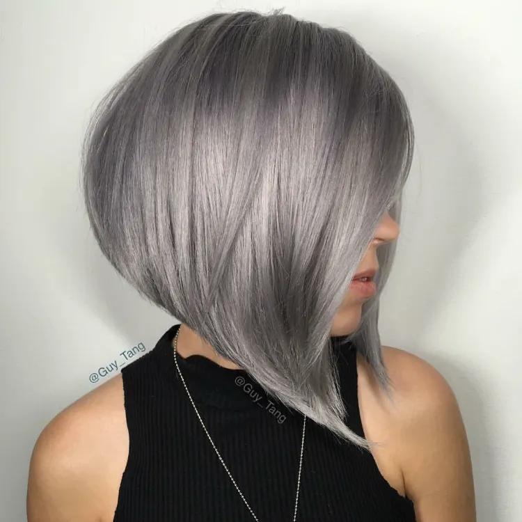 dramatic plunging square gray coloring ideas trend cuts 2023