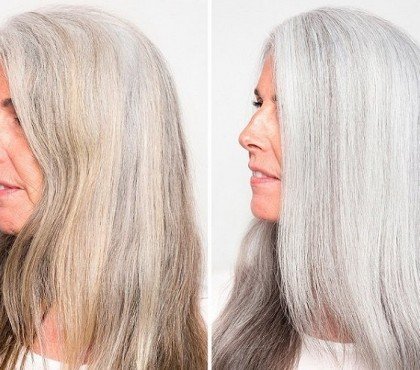 comment avoir de beaux cheveux gris