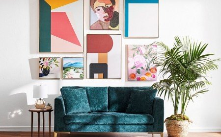 comment décorer le mur au-dessus du canapé lit salon astuces