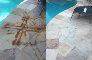 comment enlever des taches de rouille sur du carrelage extérieur citron vinaigre blanc bicarbonate de soude