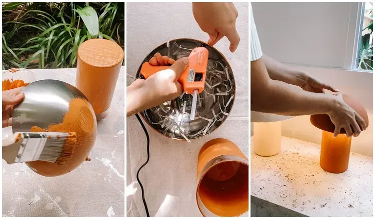 comment fabriquer la lampe champignon vintage design en verre ikea hack