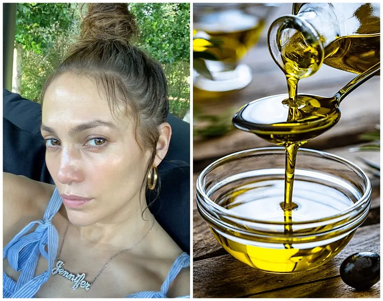 comment lutter contre peau seche 50 ans paraitre plus jeune secret beauté jennifer lopez huile olive