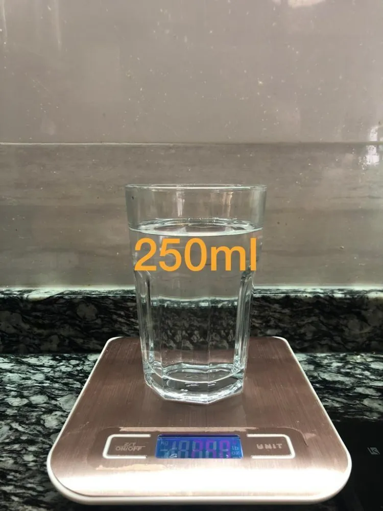 How to accurately change the kitchen scale cup coffee bottle water