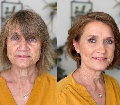 couleur cheveux femme 70 ans hiver 2023 brun cendré doré