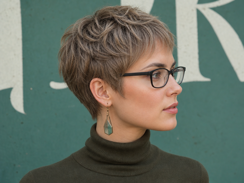 coupe courte femme 50 ans effilée dégradée cheveux fins