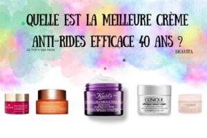 crème anti rides efficace 40 ans
