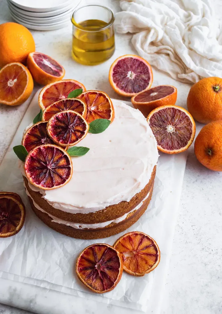 naked cake aux oranges sanguines cake design tendance 2023