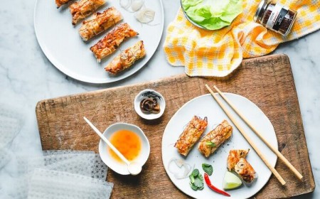 que faire avec airfryer recettes friteuse air chaud sans huile nems rouleau impérial