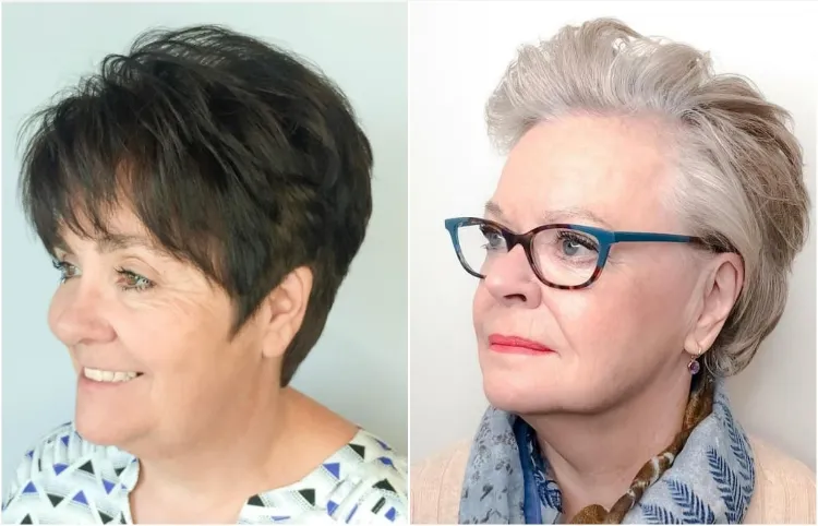 what hairstyle to refine face woman 50 years 2023
