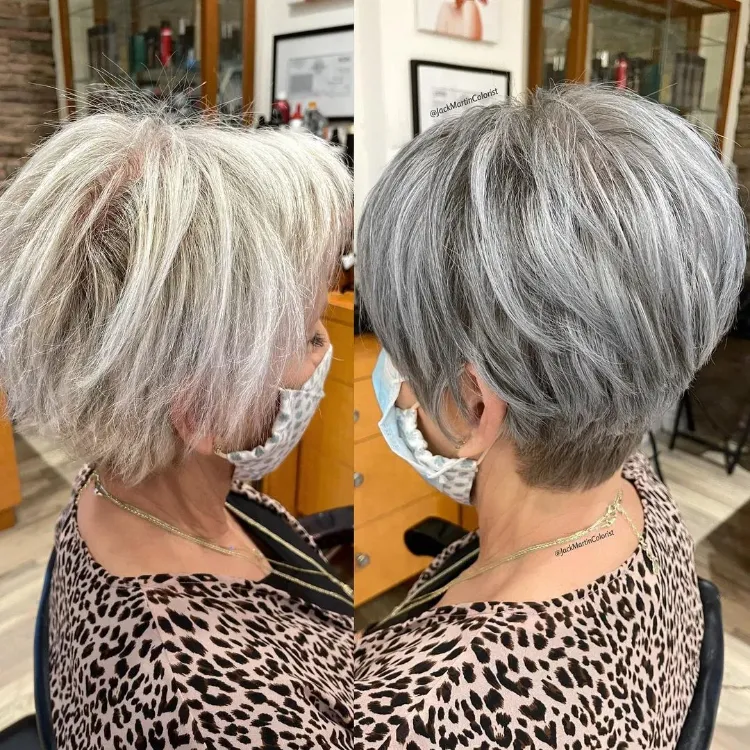 relooking coiffure femme 50 ans courte effilée moderne 2023