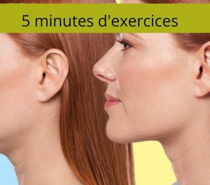 supprimer le double menton naturellement exercices simples muscler mâchoire yoga facial