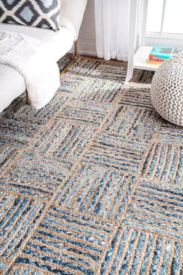 tapis tendance 2023 fibres recyclées décoration originale motifs relief couleurs