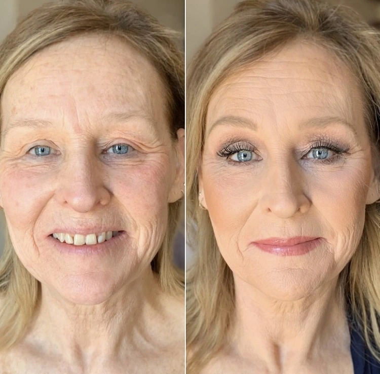 tuto maquillage yeux femme 60 ans