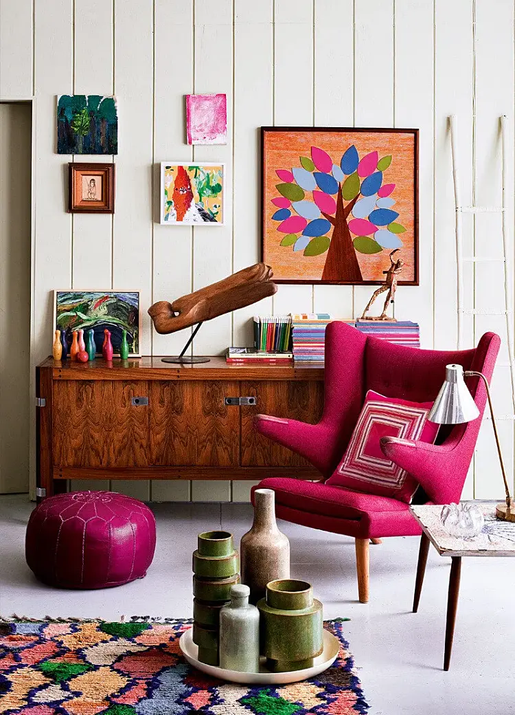 viva magenta inspiration couleur tendance 2023 deco interieur salon chambre cuisine design