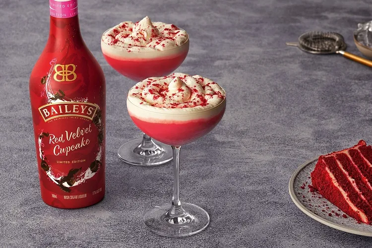 Red Velvet Martini cocktail de saint valentin
