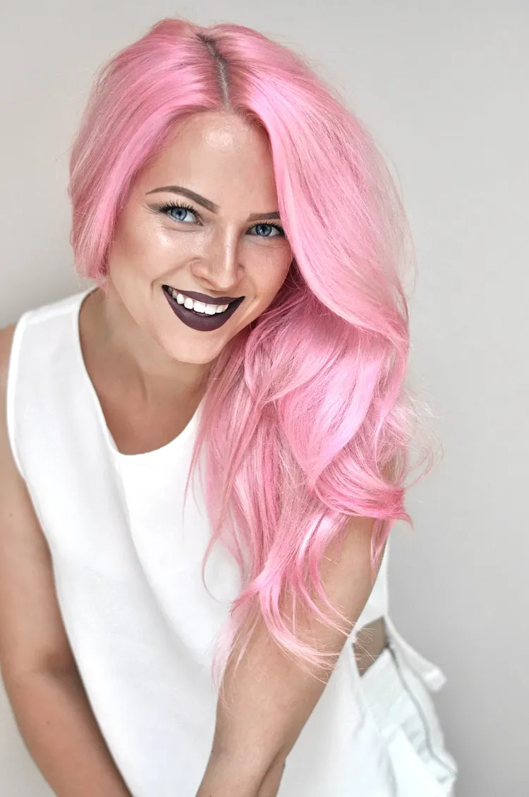 cheveux pastel rose bonbon comment faire fonctionner quelle carnation peau