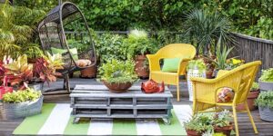 comment aménager une terrasse avec des plantes pots