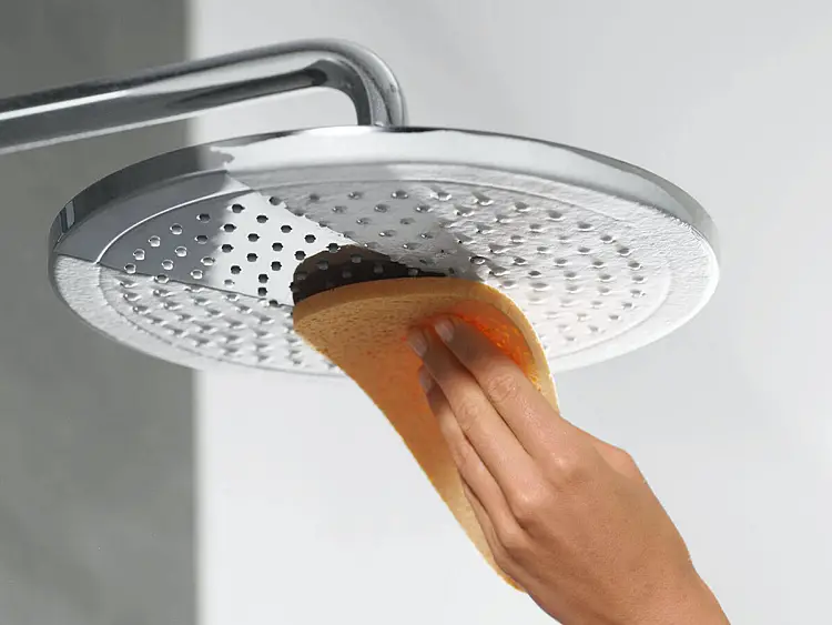 comment enlever eliminer le calcaire dans le pommeau de douche astuces salle de bain