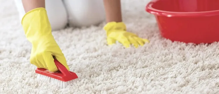 comment nettoyer les taches sur un tapis à poils longs utiliser nettoyeur vapeur laver baignoire