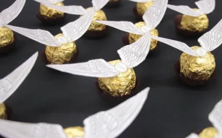 idée bricolage harrry potter facile et rapide le vif d'or bonbons ferrero rocher