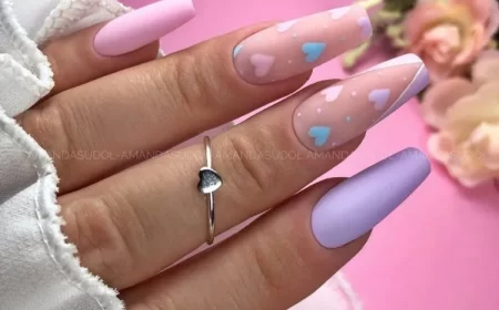 nail art saint valentin 2023 manucure tendance couleurs pastel