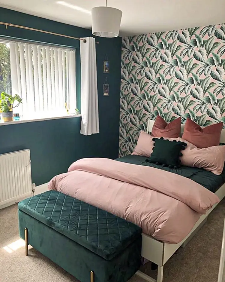 papier peint comment aménager une petite chambre de 10m2 design adulte coucher