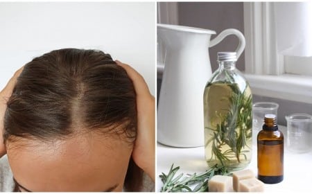 quel romarin pour les cheveux bienfaits romarin chute cheveux comment préparer un spray capillaire diy romarin huile essentielle branche recette naturelle