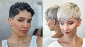 quelle coupe garconne tendance porter 2023 coupe au bol femme coupe courte frange pixie cut