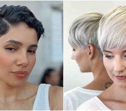 quelle coupe garconne tendance porter 2023 coupe au bol femme coupe courte frange pixie cut