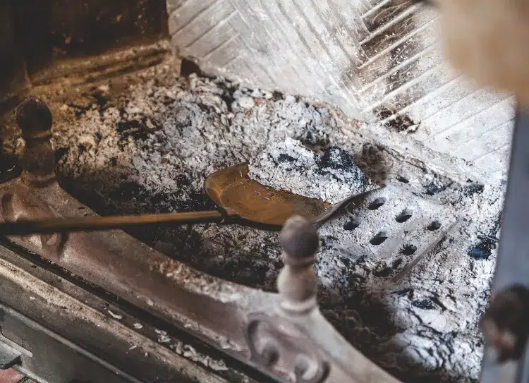 comment obtenir facilement de la cendre de bois cheminee feu cendre bois herbes plantes