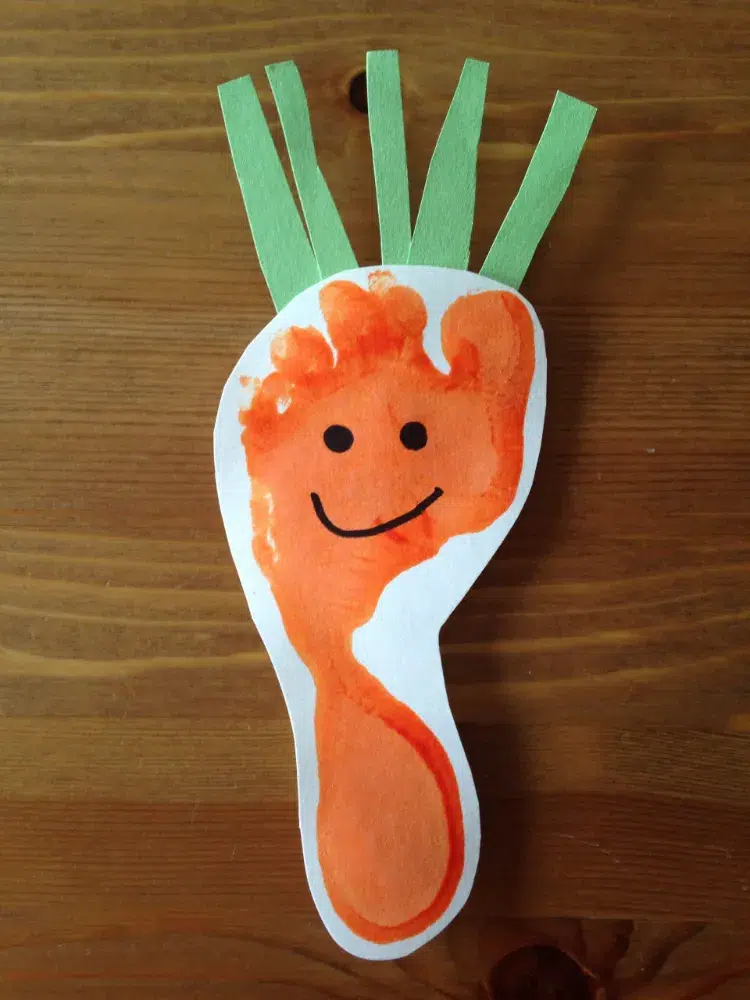 activité paques maternelle idées originales faciles empreinte carrotte