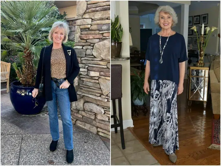 comment m'habiller pour mes 60 ans éviter faux pas vêtements motifs chandails polaires amples