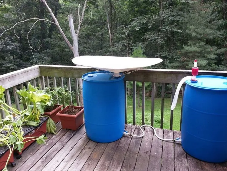 comment recuperer eau balcon sans gouttière