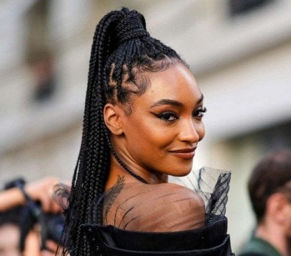 comment se coiffer quand on a des box braids idées de coiffure femme cheveux afro tresses africaines