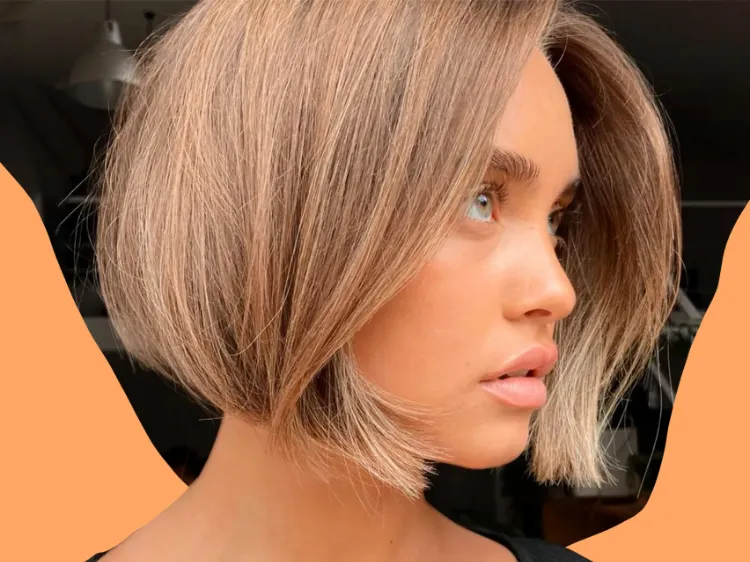 coupe au carré court dégradé femme 2023 tendance bubble bob carré bulle pour qui