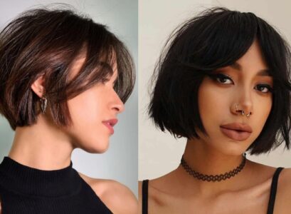 coupe courte avec frange rideau