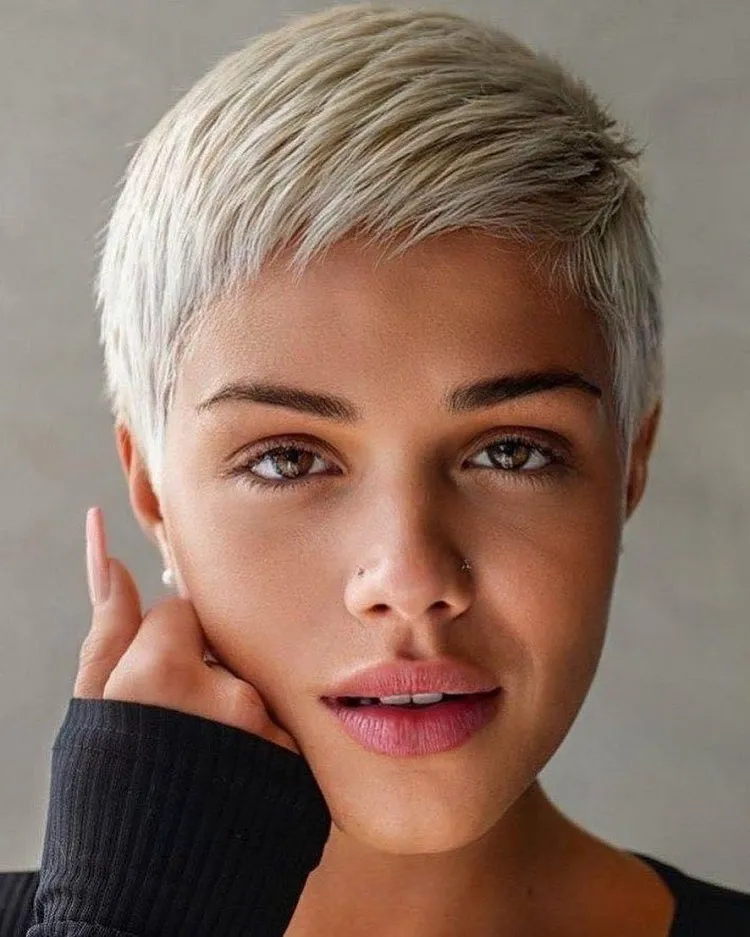 blond pixie