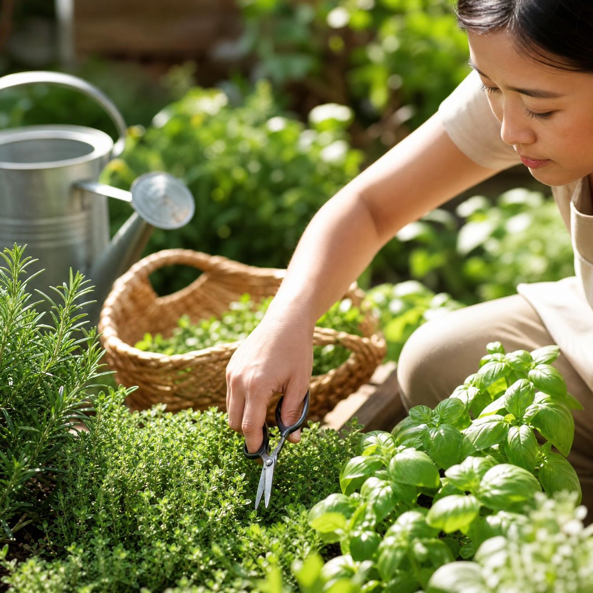 herbes au pied des arbres fruitiers