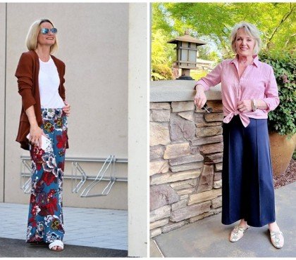 idées tenue bohème chic femme 50 ans printemps 2023 style look boho pantalon