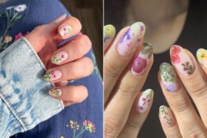 nail art fleurs