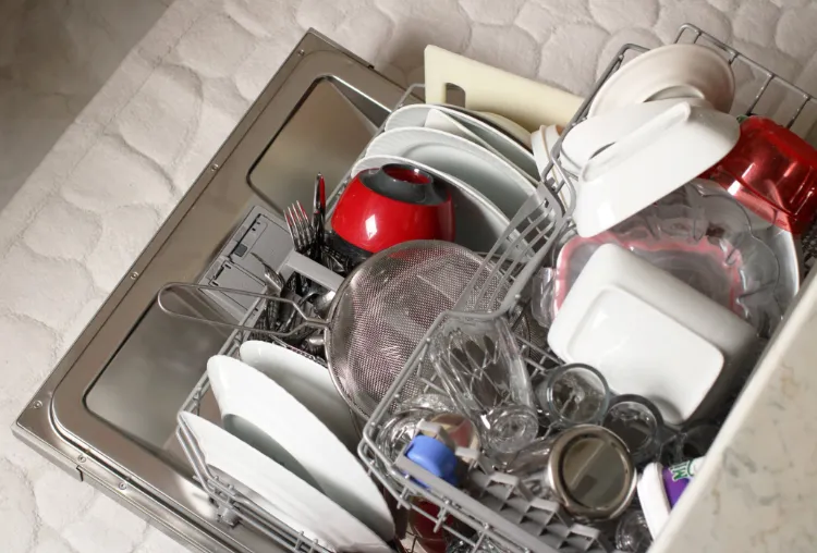 pourquoi mon lave vaisselle lave mal assiettes sales mauvaise odeur paniers surchargés