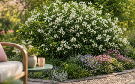 quelles plantes couvre-sol avec jasmin étoilé