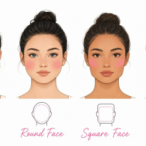 comment bien appliquer le blush selon la forme du visage rond ovale carré coeur femme astuces makeup