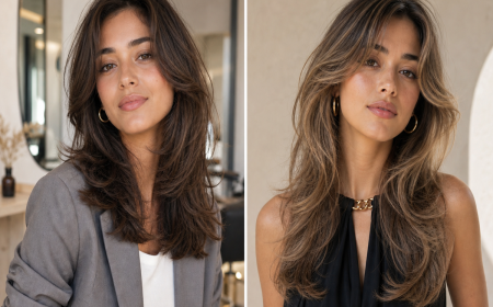 Coupe papillon mi-long tendance 2023 – deux femmes aux cheveux dégradés en coupe butterfly