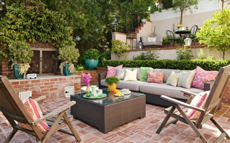 coin détente au jardin ou à la terrasse pergola terrasse style préféré bohème minimaliste industriel